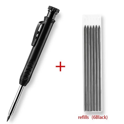 Tugev puusepa pliiatsikomplekt Puidutöötlemistööriistad Mehaaniline pliiats 5 värvi täitmine Ehitustöö Tööriistad Puusepatöö Märgistus Scriber