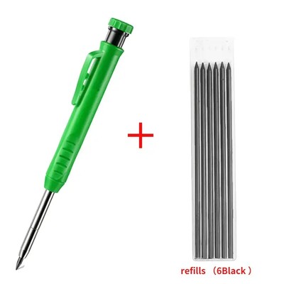 Tugev puusepa pliiatsikomplekt Puidutöötlemistööriistad Mehaaniline pliiats 5 värvi täitmine Ehitustöö Tööriistad Puusepatöö Märgistus Scriber