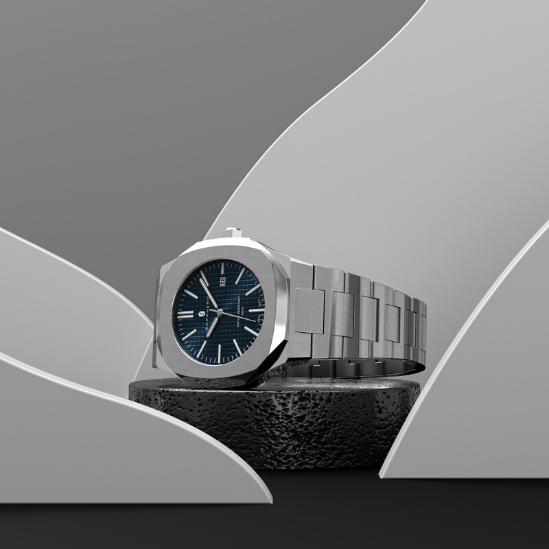 SAPPHERO Ceas Bărbați 100M Curea din oțel inoxidabil rezistent la apă Mișcare cu quartz Ceas sport de lux în stil de afaceri Cadou casual elegant