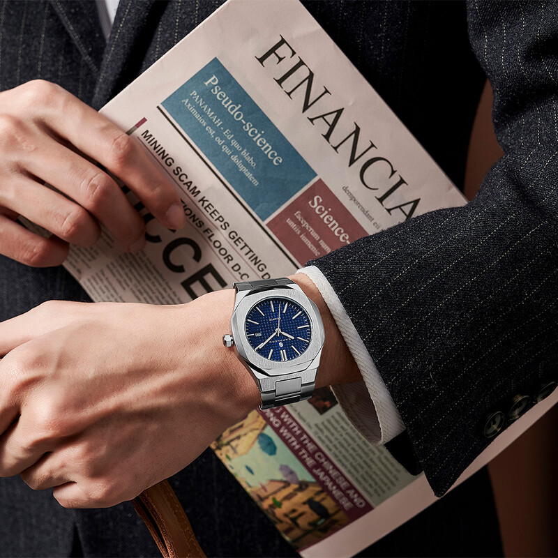 SAPPHERO Ceas Bărbați 100M Curea din oțel inoxidabil rezistent la apă Mișcare cu quartz Ceas sport de lux în stil de afaceri Cadou casual elegant