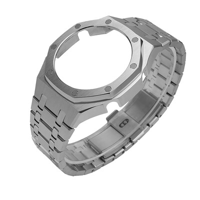 Gen4 GA2100 GAB2100 Casioak Mod kit Cadru de modificare Carcasă metalică Cadru ramă pentru ga2110 Accesoriu curea din cauciuc metalic Comerț cu ridicata