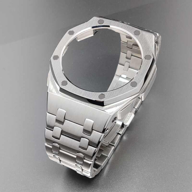 Gen4 GA2100 GAB2100 Casioak Mod kit Cadru de modificare Carcasă metalică Cadru ramă pentru ga2110 Accesoriu curea din cauciuc metalic Comerț cu ridicata