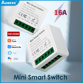 Tuya ZigBee 3.0 nutikas valguslüliti 16A nutika kodu automaatika DIY MINI kaitselüliti toetab kahesuunalist tööd Alexa Google Home`iga