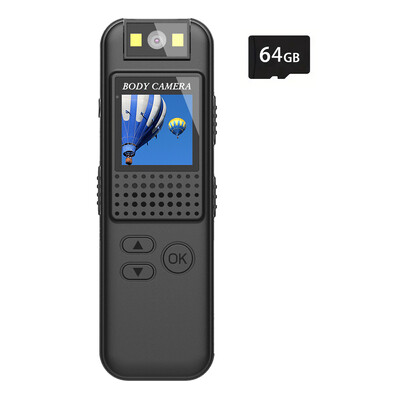 Mini cameră pentru corp Full HD 1080P Cameră montată pe corp Mică, portabilă, cu viziune nocturnă, pentru poliție, suport pentru camera de poliție pentru card TF mini cameră