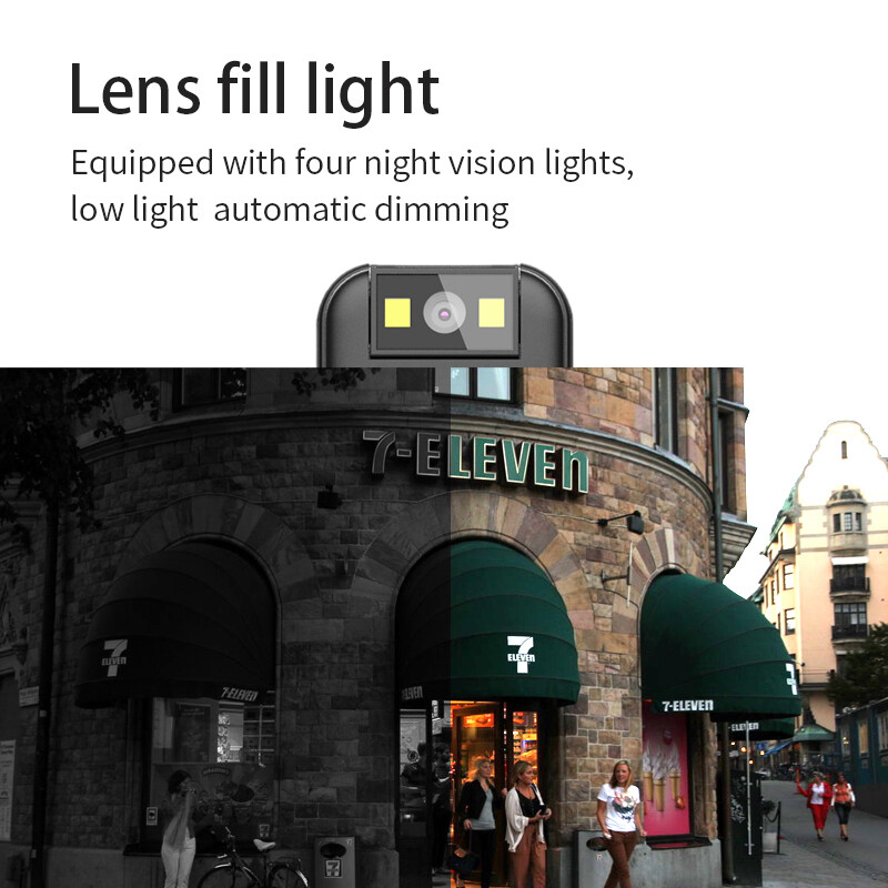 Mini cameră pentru corp Full HD 1080P Cameră montată pe corp Mică, portabilă, cu viziune nocturnă, pentru poliție, suport pentru camera de poliție pentru card TF mini cameră