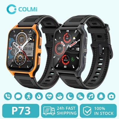 COLMI P73 1,9" kültéri katonai okosóra férfi Bluetooth hívó okosóra Xiaomi Android IOS-hez, IP68 vízálló fitneszóra