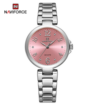 Tippbrändi NAVIFORCE luksuslikud naiste käekellad roostevabast terasest rihmaga veekindel naiste kvartskäekell Romantiline Montre Femme 2023