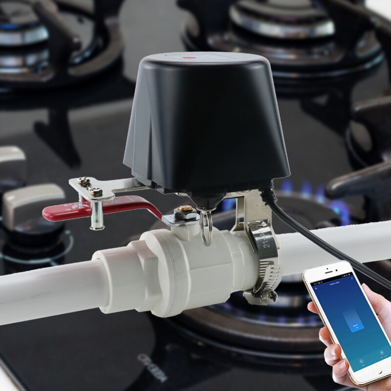 1/2" 3/4" 1" Tuya Zigbee Supapă inteligentă de gaz pentru grădină Timer de oprire a apei Controller de irigare cu Alexa Google Assistant SmartLife