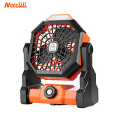 7800 mAh kaasaskantav laetav laud/telgiventilaator koos LED-valgustusega välislae õhujahutusventilaator 3 kiirust, tugev tuul telgikodu jaoks