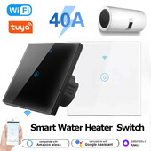 40A Tuya Smart Wifi veesoojendi Boiler puutelüliti EU veesoojendi õhukonditsioneer töötab Google Home Alexaga