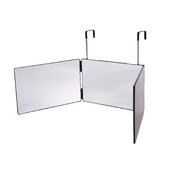 3 utas tükör saját hajvágáshoz 360 háromszoros hajvágó tükör férfiaknak nőknek, smink sminktükör fekete