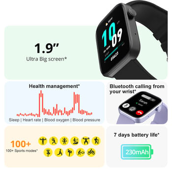 Smartwatch COLMI P71 Voice Calling Smartwatch Men Health Monitoring IP68 Waterproof Smart Notifications Voice Assistant Smart Watch Women