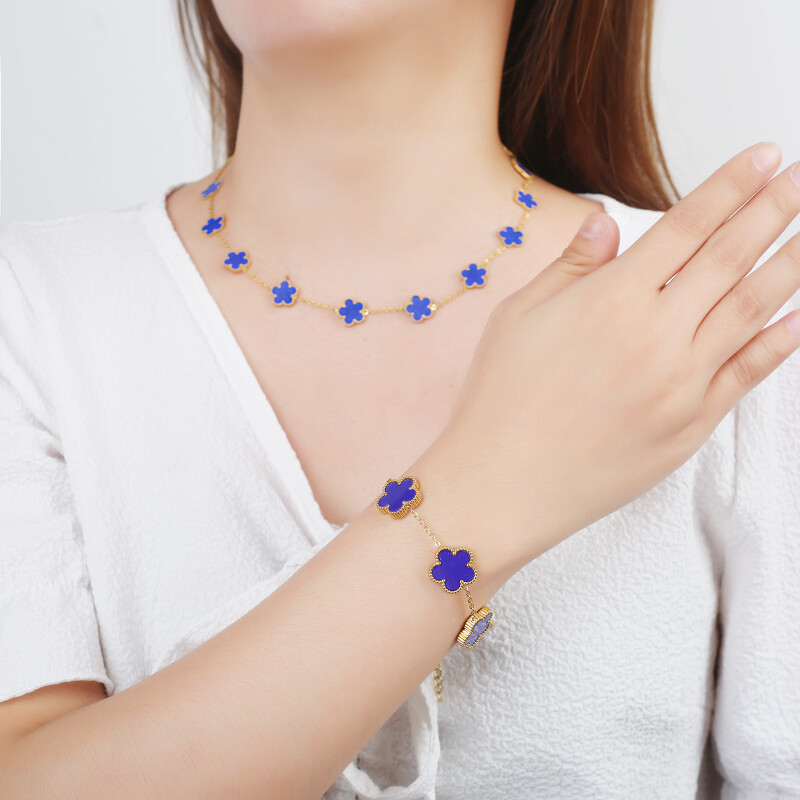 15 lille New Plant Ploom Blossom, ühepoolse kestaga pikk kampsun, 45 cm, naiste uus disain, loominguline ehtekink