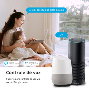 8 порта WiFi Tuya Smart Brazil захранващ щепсел 4 изхода 4 USB гнезда за зарядно устройство Alexa Google Home Voice Assistant Таймер за единичен контакт