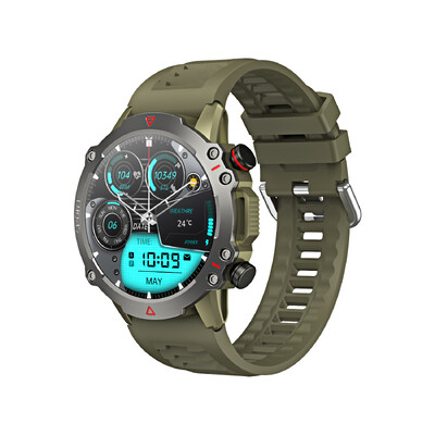 AMOLED SmartWatch Rugged Military BT Call Smart Watch Sports Fitness Tracker 1,53 ιντσών 360*360 HD Οθόνη 30 ημερών Standby Men