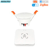 Tuya Smart WiFi / Zigbee milimetro bangos radaro judesio jutiklis žmogaus buvimo detektorius su skaisčio / atstumo aptikimu 5/110/220V