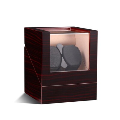 Embers Luxry ühe kellakeeraja aku puidust loksutaja kellakarp Automaatne kerimisklaasi hoidik Mabuchi Motro