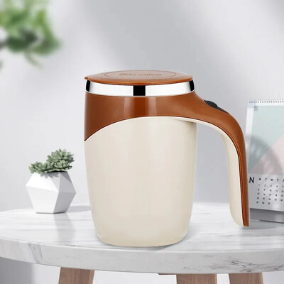 Blender electric de 400 ml oală mixer, căni portabile din sticlă de cafea cu amestecare automată pentru amestecarea băuturilor de cafea cu lapte latte