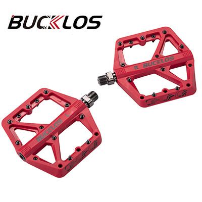 BUCKLOS Pedale plate pentru biciclete Rulmenti DU Ușoare Bmx Mtb Pedale Din aliaj de aluminiu Pedale pentru biciclete de munte Platformă largă anti-alunecare