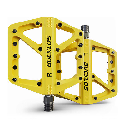 BUCKLOS Pedale plate pentru biciclete Rulmenti DU Ușoare Bmx Mtb Pedale Din aliaj de aluminiu Pedale pentru biciclete de munte Platformă largă anti-alunecare