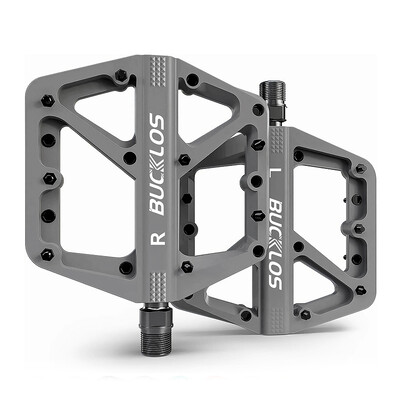 BUCKLOS Pedale plate pentru biciclete Rulmenti DU Ușoare Bmx Mtb Pedale Din aliaj de aluminiu Pedale pentru biciclete de munte Platformă largă anti-alunecare