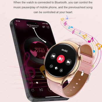 Για HUAWEI 2024 Νέο ρολόι GT4 Mini Smart Watch Γυναικείο AMOLED NFC GPS Ρολόι καρδιακού παλμού BT Call IP68 Αδιάβροχο Lady Smartwatch+Box