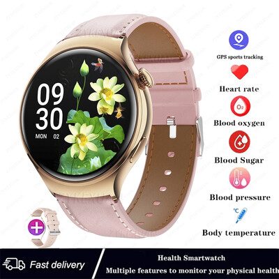 Skirtas HUAWEI 2024 naujam laikrodžiui GT4 Mini Smart Watch Women AMOLED NFC GPS širdies ritmo laikrodis BT Call IP68 vandeniui atsparus moteriškas išmanusis laikrodis + dėžutė