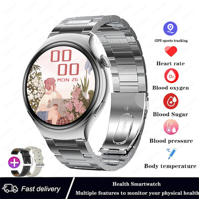 Skirtas HUAWEI 2024 naujam laikrodžiui GT4 Mini Smart Watch Women AMOLED NFC GPS širdies ritmo laikrodis BT Call IP68 vandeniui atsparus moteriškas išmanusis laikrodis + dėžutė