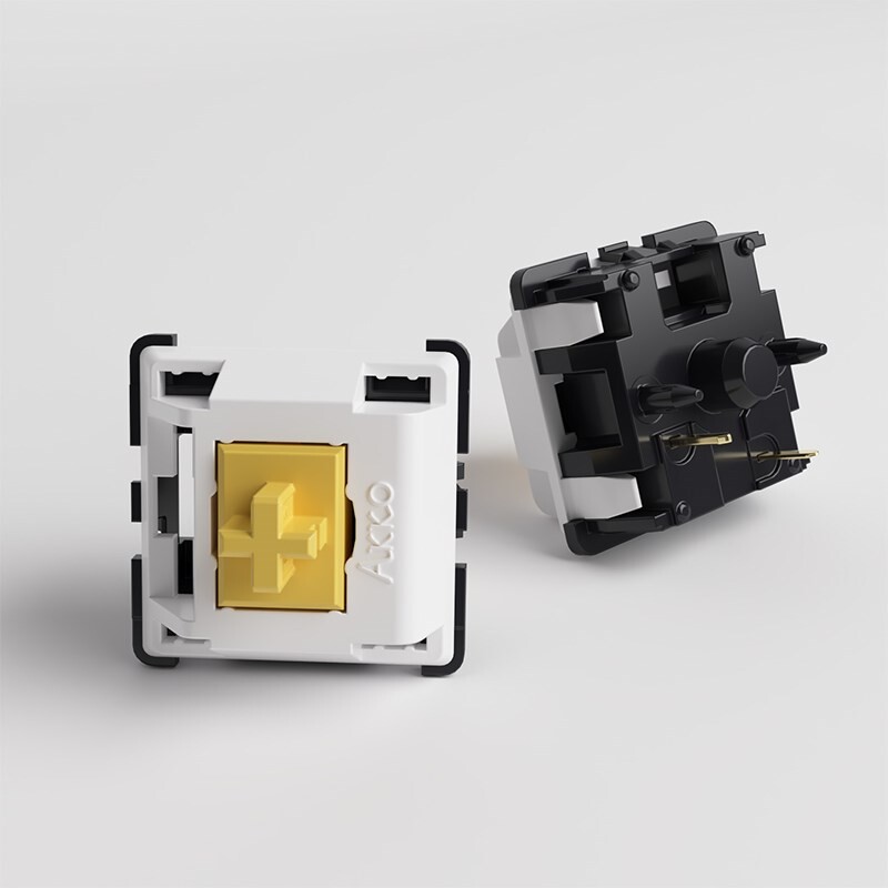 Akko Penguin Switch 5 kontaktiga 48gf puutetundlik vaikne lüliti, mis ühildub MX mehaanilise klaviatuuriga (45 tk)