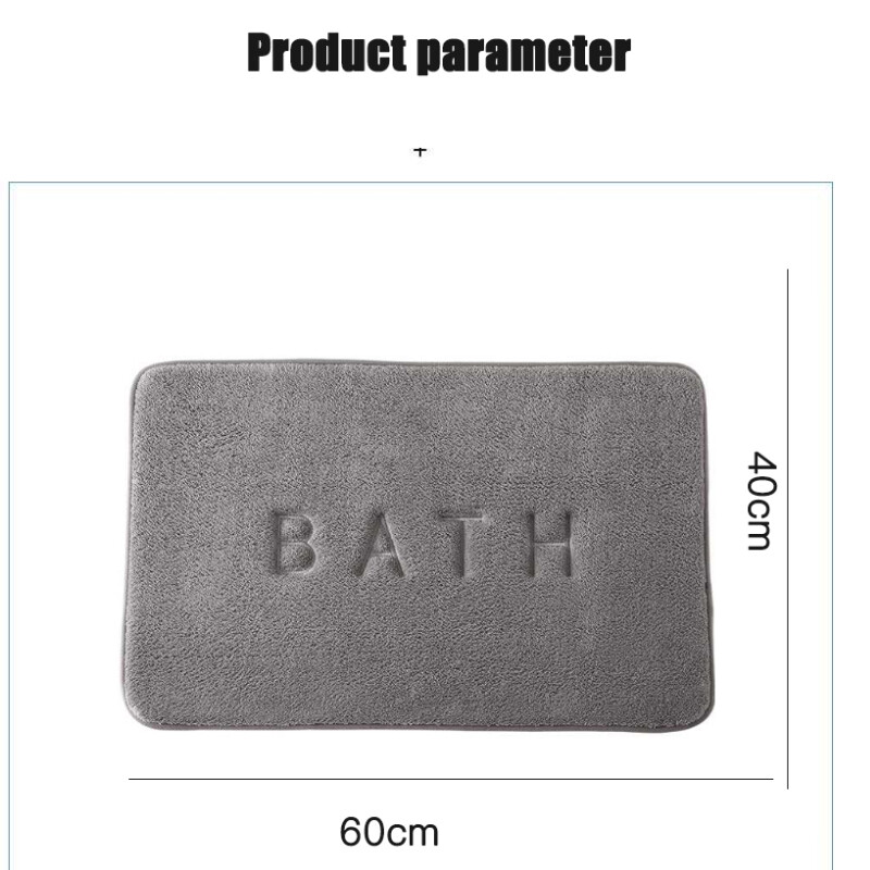 Covoraș anti-alunecare din imitație de cașmir Covor din spumă cu memorie Lână de corali Covoraș super absorbant Bucătărie Sufragerie Baie