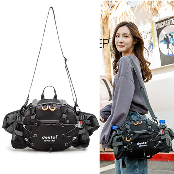 Къмпинг чанта за кръста Ракла Външна найлонова чанта през рамо Crossbody Пътуване Колоездене Велосипед Каране Бягане Дамски чанти Катерене Мъжки чанти