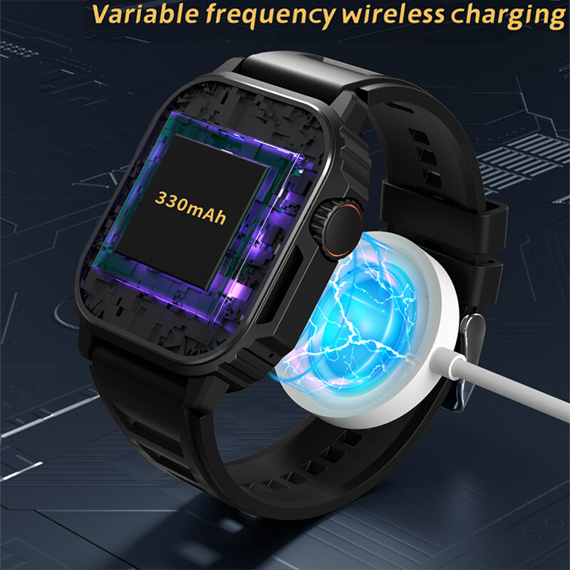 NFC GPS Track Sport Ceas inteligent militar în aer liber Bărbați Femei Ecran AMOLED Busolă Siri Voce Apel Bluetooth Ceas inteligent 2024 NOU