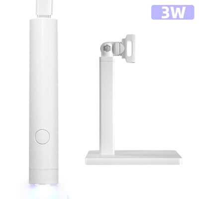 Rankinė greito džiovintuvo mini nagų džiovinimo lempa su stovu Įkraunama UV LED lempa nagams Nešiojama nagų dailės priemonė Naudojimas namuose kelionėse