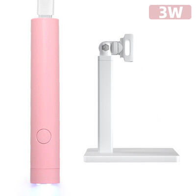 Rankinė greito džiovintuvo mini nagų džiovinimo lempa su stovu Įkraunama UV LED lempa nagams Nešiojama nagų dailės priemonė Naudojimas namuose kelionėse