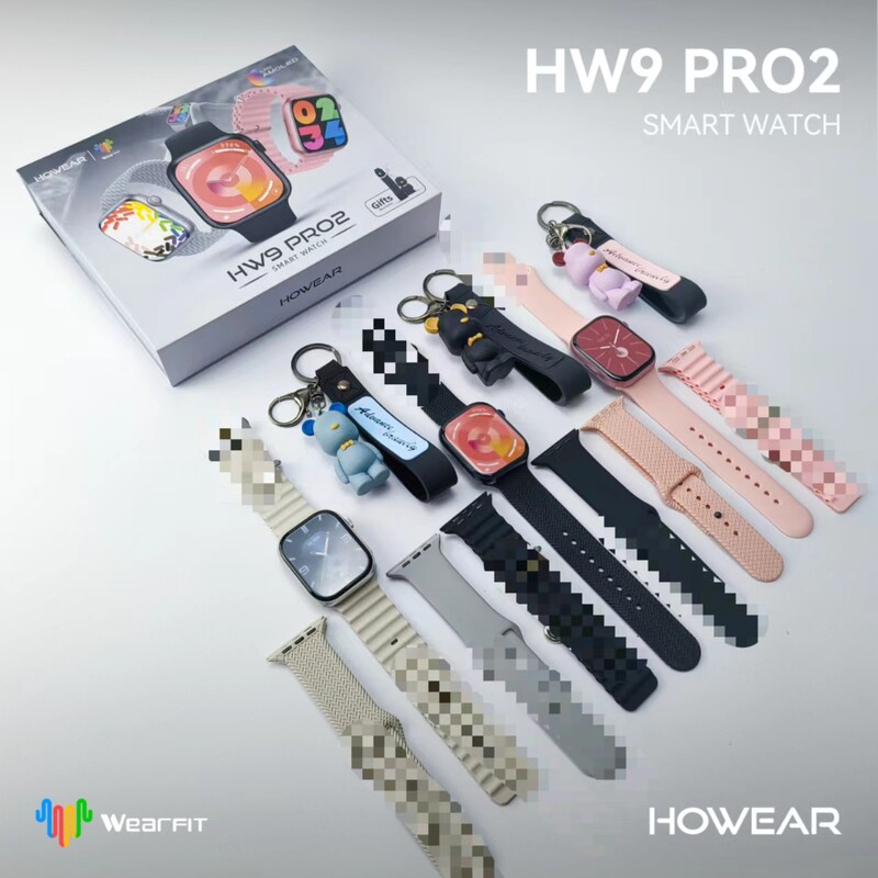S9 HW9pro2 išmanusis laikrodis vyrams ir moterims, 3 juostos, NFC, BT skambutis, kūno rengyba, sportas, dovanų dėžutė, HW 9 Pro2, Hw9 Pro 2, išmanusis laikrodis su