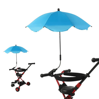 Universal Baby Car Karm Umbrella Adjustable Shade Umbrella Uv Sunshade for Stroller Accessories Sun Visor Portable Parasol Items