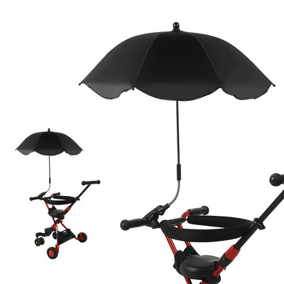 Universal Baby Car Karm Umbrella Adjustable Shade Umbrella Uv Sunshade for Stroller Accessories Sun Visor Portable Parasol Items