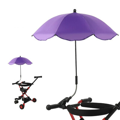 Universal Baby Car Karm Umbrella Adjustable Shade Umbrella Uv Sunshade for Stroller Accessories Sun Visor Portable Parasol Items