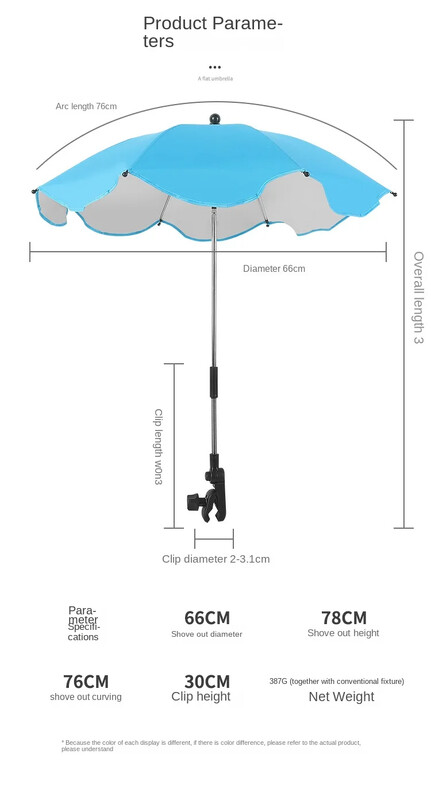 Universal Baby Car Karm Umbrella Adjustable Shade Umbrella Uv Sunshade for Stroller Accessories Sun Visor Portable Parasol Items