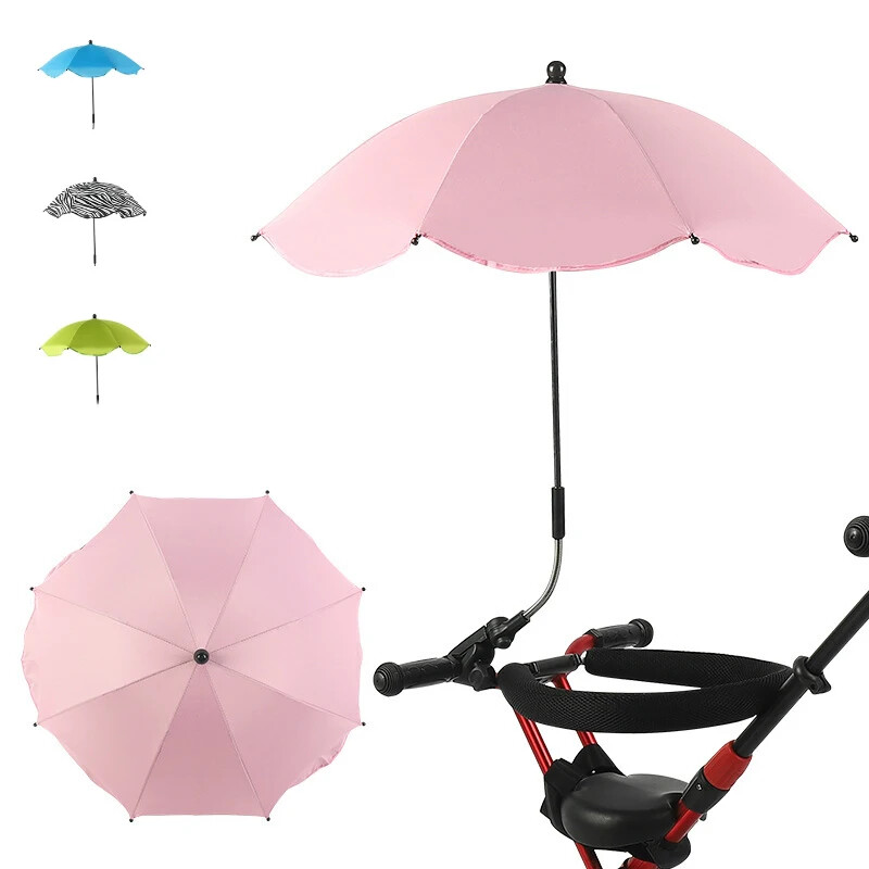 Universal Baby Car Karm Umbrella Adjustable Shade Umbrella Uv Sunshade for Stroller Accessories Sun Visor Portable Parasol Items