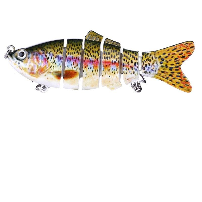 Set de 6 bucăți/set naluci de pescuit cu cutie cu mai multe segmente, momeală tare articulată, wobblers Swimbait Crankbait Swim Bass pentru scufundarea știucilor