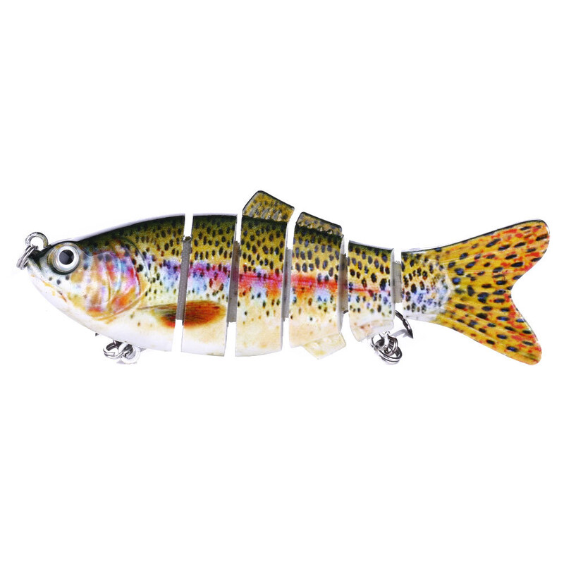 Set de 6 bucăți/set naluci de pescuit cu cutie cu mai multe segmente, momeală tare articulată, wobblers Swimbait Crankbait Swim Bass pentru scufundarea știucilor