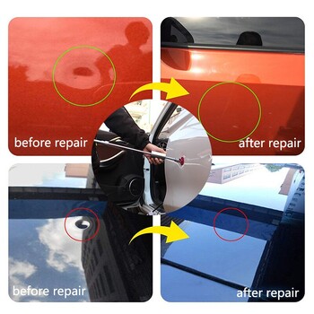 Car Dent Puller T Dent Repair Tool Комплект за автоматичен ремонт на ламарина Плъзгащ се чук Лепило за обратен чук +18 бр.