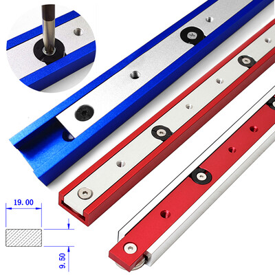 Șenile în T din aliaj de aluminiu Fânt șină de ongletă și bară de unghi glisant Ferăstrău de masă Tijă de gabarit Instrument pentru prelucrarea lemnului Durabil în utilizare