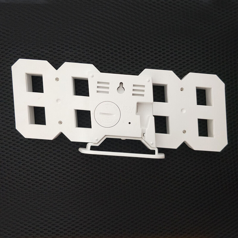 3D LED skaitmeninis laikrodis Šviečiantis madingas sieninis laikrodis Daugiafunkcis kūrybiškas USB jungtis elektroninis laikrodis namų dekoravimas