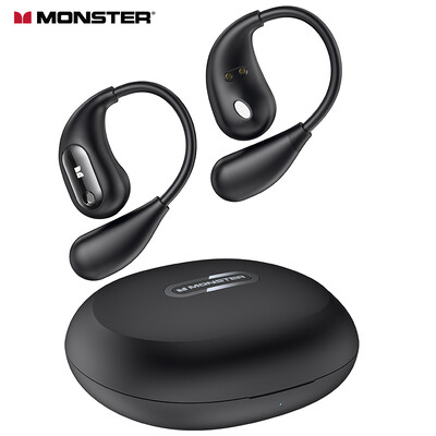 Monster AC210 TWS Căști Bluetooth 5.3 Conducție osoasă Ureche deschisă Căști fără fir adevărate Căști sport HD Reducere zgomot apel