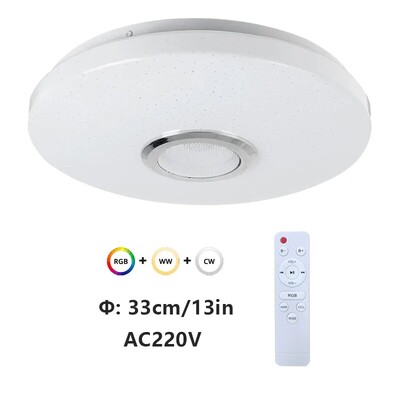 Plafoniere moderne RGB Dimming Home Iluminare APP Bluetooth Music Light 42W 60W Plafoniere inteligente cu telecomandă AC220V