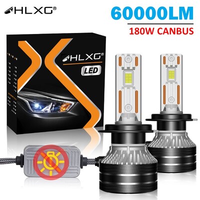 K5C H7 LED 60000LM фарове Canbus 8000K H1 H4 H11 9012 HIR2 H8 H9 9005 9006 HB3 HB4 High Power 6000K 5570 CSP чипове