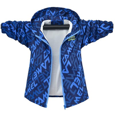Boys Fashion Outdoor Jacket Χοντρό χειμωνιάτικο αδιάβροχο τζάκετ για παιδιά ζεστά ρούχα Φθινοπωρινό παλτό με κουκούλα για αγόρια