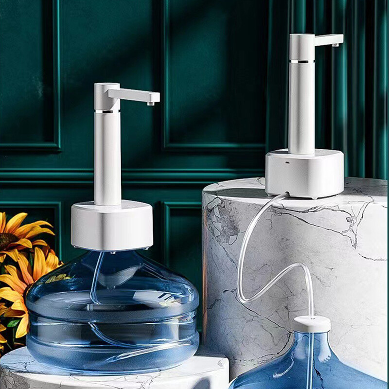 Dozator de apă automat inteligent cu 3 trepte Pompă de apă electrică USB cu suport Dispenser de pompă inteligentă pentru sticle de apă pentru bucătărie acasă